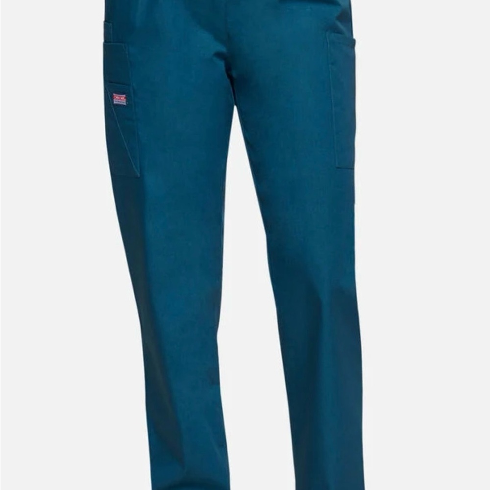 Cherokee Unisex Caribbean Blue Straight Leg Scrub Pants